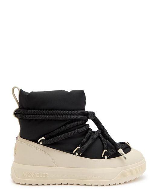 Moncler Black Altive Mid Padded Shell And Textured-Rubber Snow Boots for men