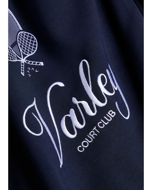 Varley Blue Rasco Namesake Stretch-Jersey Sweatshirt