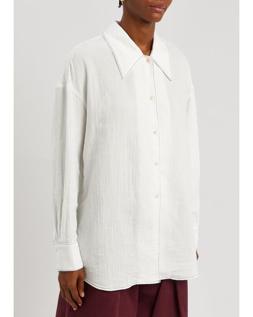 YMC White Lena Cotton Shirt