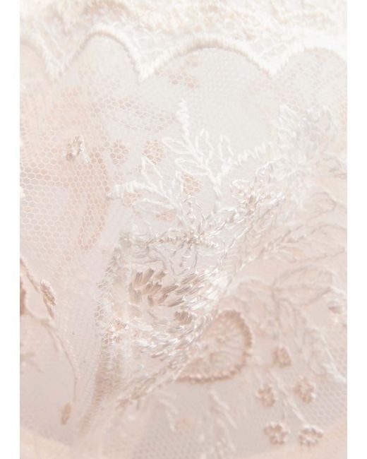 Simone Perele Natural Intrigue Embroidered Tulle Underwired Bra