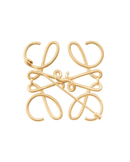Loewe White Anagram Brooch