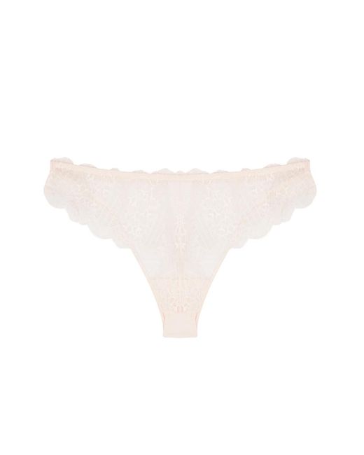 Simone Perele White Reve Lace Thong