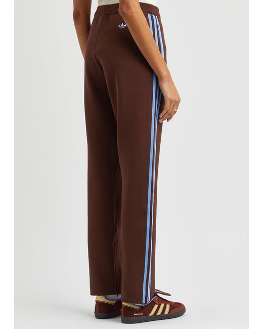 Adidas Brown X Wales Bonner Logo-embroidered Kntited Track Pants