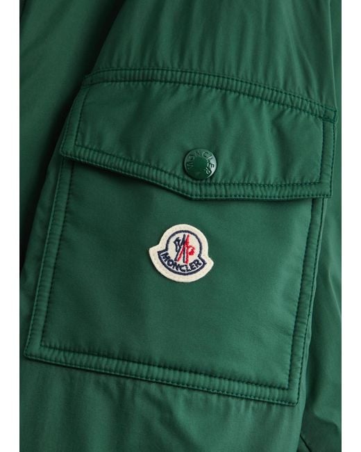 Moncler Green Monteynard Padded Hooded Shell Jacket for men