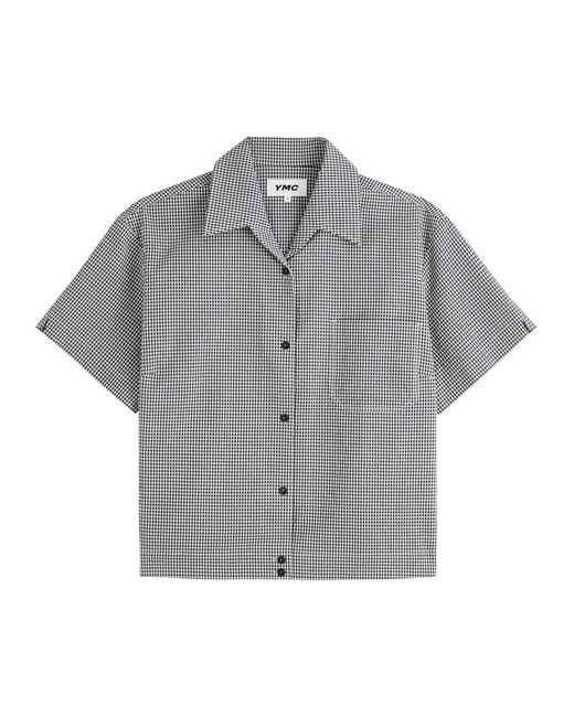 YMC Gray Wanda Checked Cotton-Blend Shirt