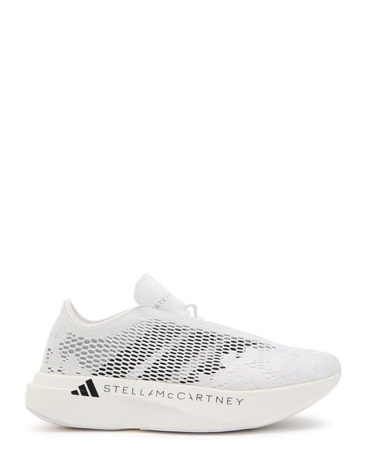 Stella McCartney White Adidas X Adizero Mesh-Knit Sneakers