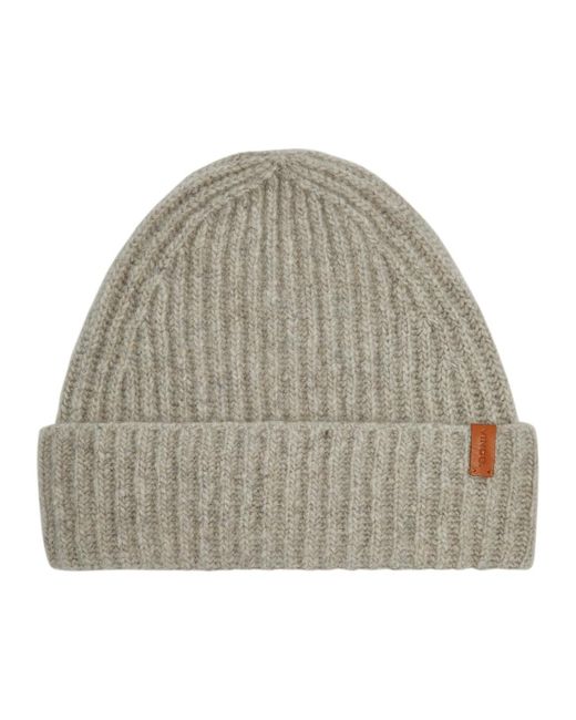 Vince Gray Donegal Ribbed Cashmere Beanie