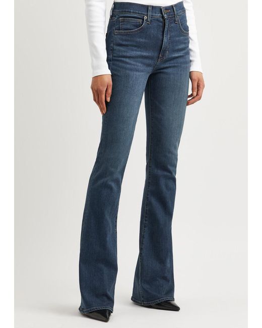 Veronica Beard Blue Beverly Flared Jeans