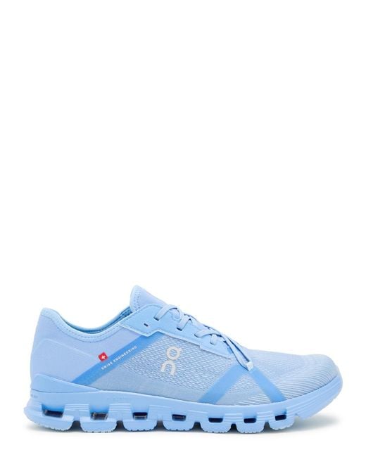 On Shoes Blue Cloud X 4 Ad Jacquard Mesh-Knit Sneakers for men