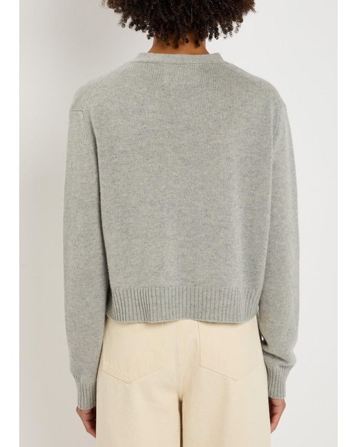 Lisa Yang Gray Marion Cashmere Cardigan