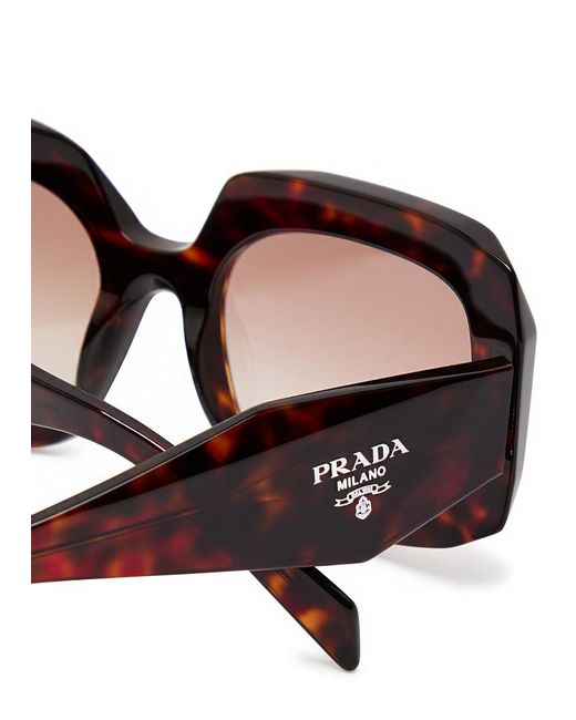 Prada Brown Oversized Sunglasses