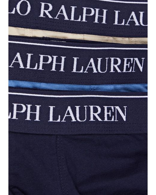 Polo Ralph Lauren Blue Stretch-cotton Boxer Briefs for men
