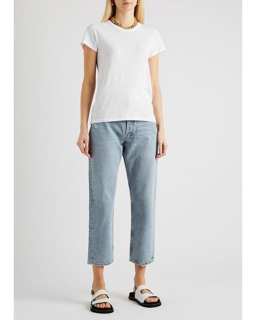 Rag & Bone White The Tee Cotton T-Shirt