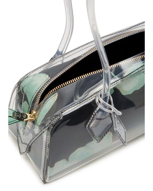 Alaïa White Le Teckel Medium Floral Pvc Shoulder Bag
