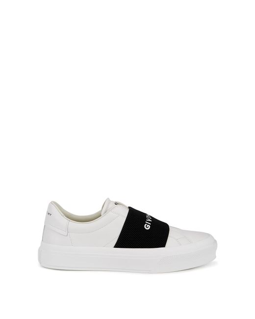 Givenchy White City Court Leather Sneakers, Sneakers, , Leather
