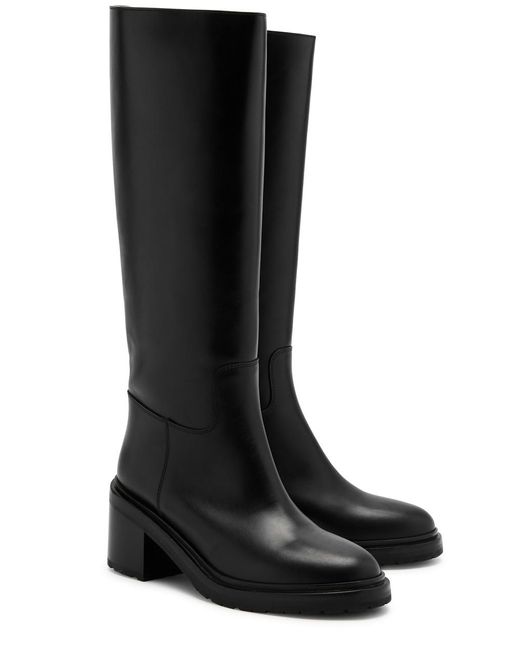 LEGRES Black Riding 50 Leather Knee-high Boots