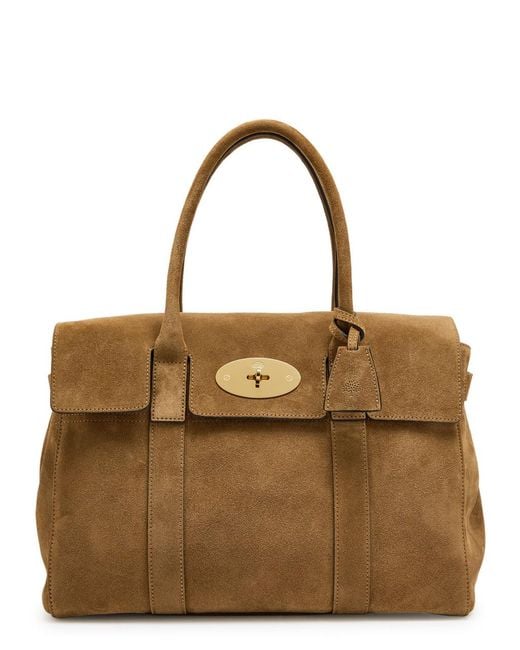 Mulberry Brown Bayswater Small Suede Shoulder Bag