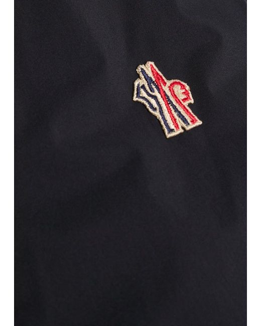 Moncler Blue Arapipe Padded Shell And Stretch-Jersey Jacket for men