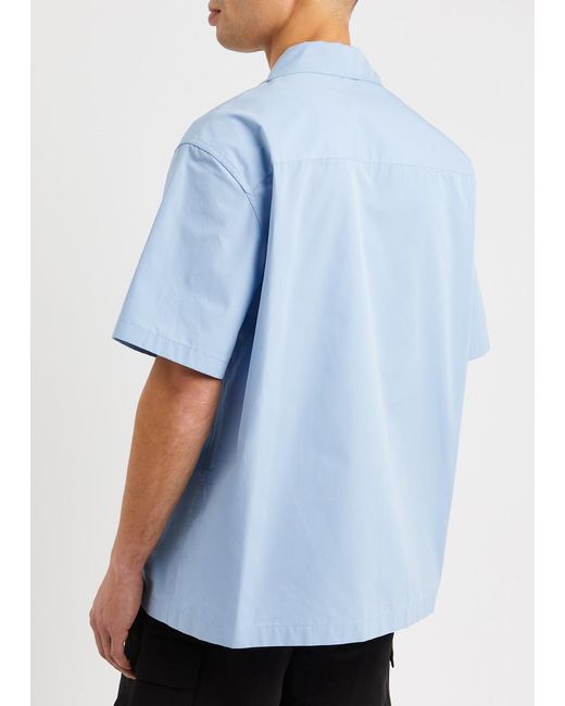 Jil Sander Blue Cotton-poplin Shirt for men