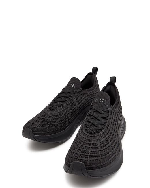Athletic Propulsion Labs Black Techloom Zipline Knit Sneakers for men
