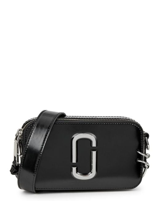 Marc Jacobs Black Snapshot leather cross body bag