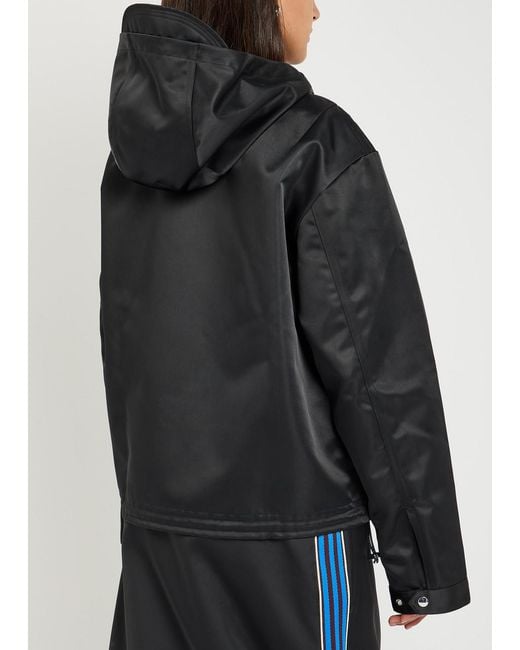 Wales Bonner Black Adidas X Hooded Satin Jacket
