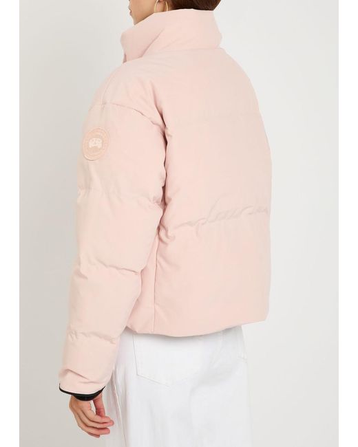 Canada Goose Pink Grandview Cropped Quilted Arctic-Tech Jacket
