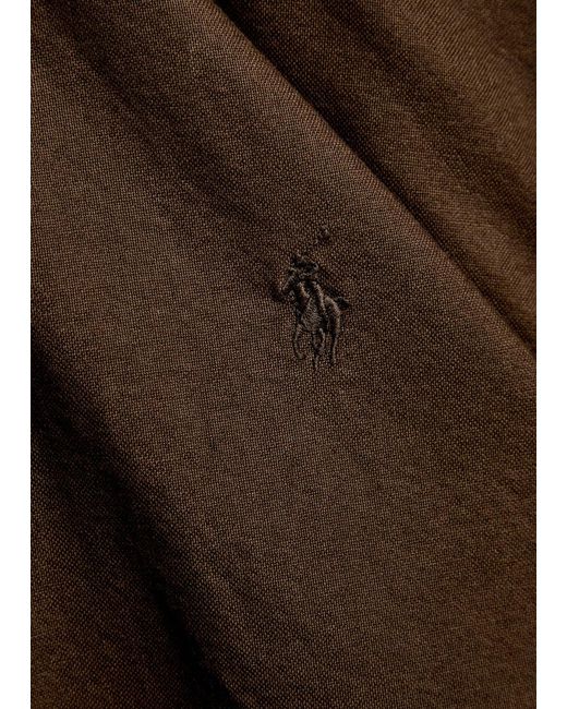 Polo Ralph Lauren Brown Logo-Embroidered Cotton Shirt for men