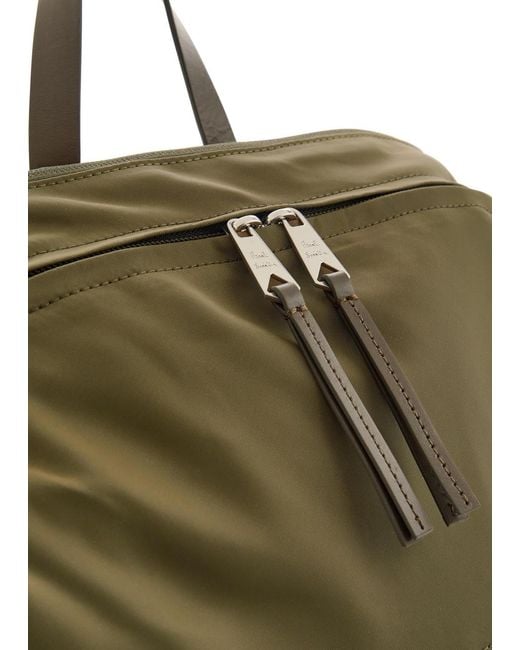 Paul Smith Green Logo-Embroidered Nylon Backpack for men