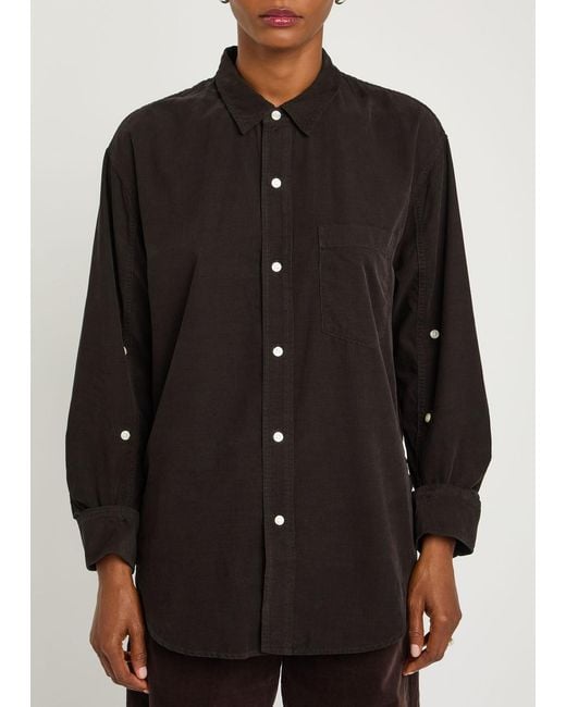 Citizens of Humanity Black Kayla Corduroy Shirt