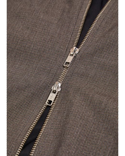 Wax London Brown Eldon Houndstooth Jacket for men