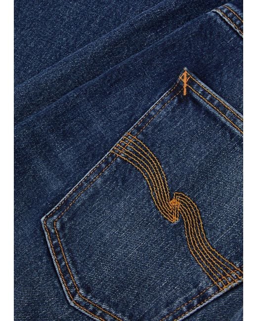 Nudie Jeans Blue Lean Dean Slim-Leg Jeans for men