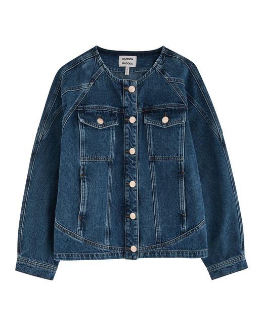 Damson Madder Blue Vanessa Panelled Denim Jacket