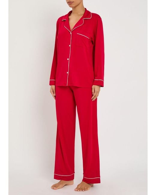 Eberjey Red Gisele Jersey Pyjama Set