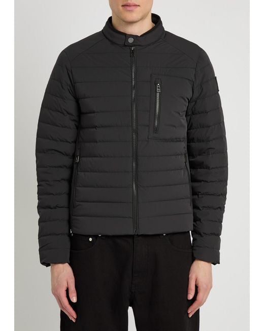 Belstaff Black Chassis Padded Stretch-Shell Jacket for men