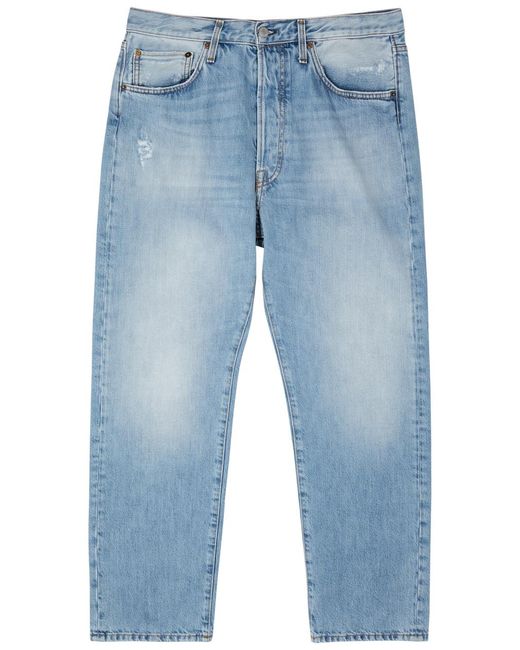 Acne Blue 2003 Distressed Straight-leg Jeans for men