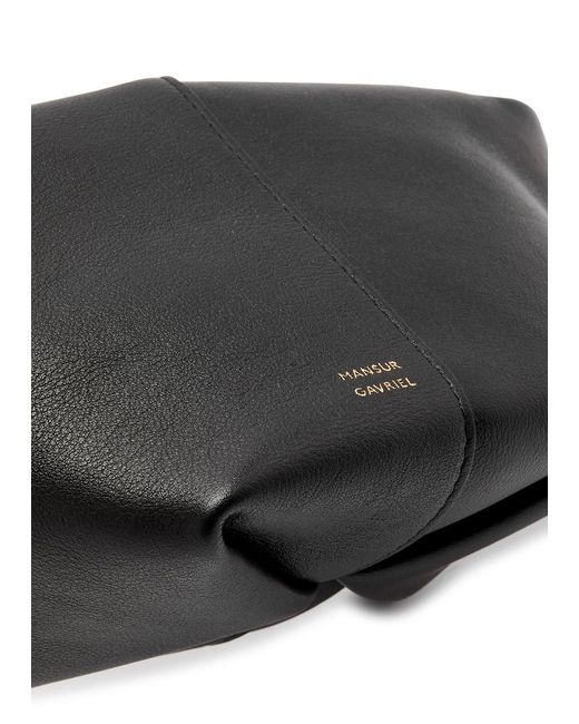 Mansur Gavriel Black Tulipano Leather Cross-body Bag
