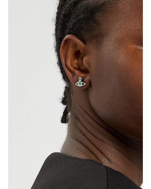 Vivienne Westwood Blue Reina Orb Stud Earrings