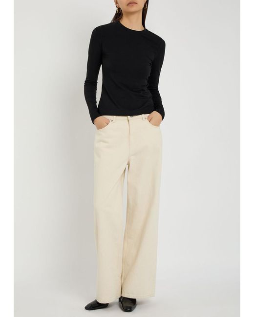 Varley Black Edna Jersey Top