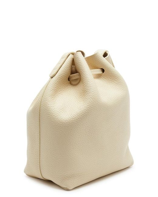 Mansur Gavriel Natural Soft Mini Leather Bucket Bag
