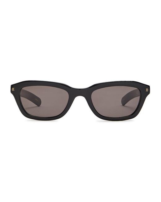 FLATLIST EYEWEAR Black Clint Rectangle-Frame Sunglasses for men