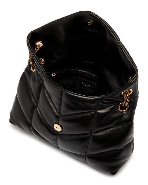 Saint Laurent Black Puffer Small Leather Shoulder Bag