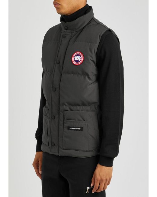 Canada Goose Black Freestyle Quilted Artic-tech Gilet