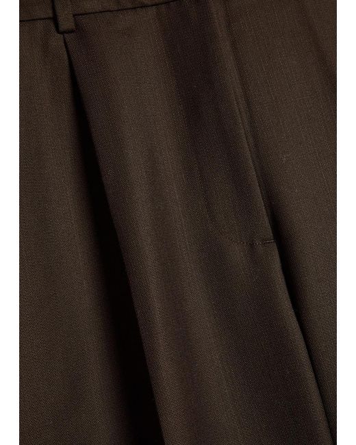 Anine Bing Brown Trent Straight-Leg Trousers