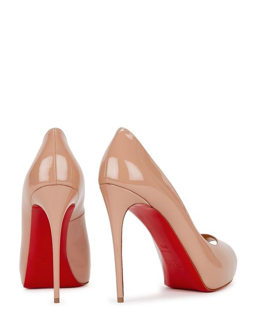 Christian Louboutin Pink New Very Prive 120 Patent Leather Pumps
