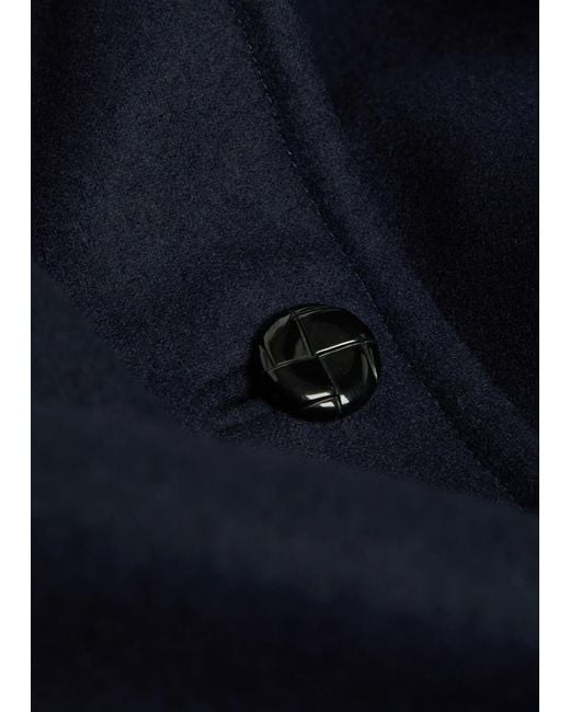 Blazé Milano Blue Woolly Wool Coat