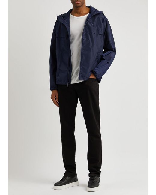 Polo Ralph Lauren Blue Hooded Shell Jacket for men