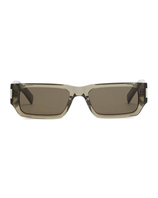 Saint Laurent Multicolor Rectangle-frame Sunglasses for men