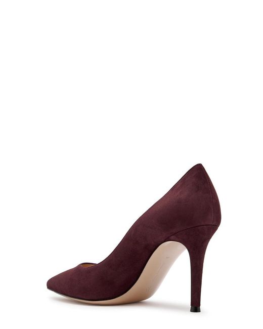 Gianvito Rossi Brown Gianvito 85 Suede Pumps