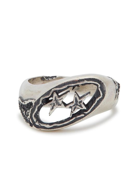 Twojeys Metallic Wraped Sterling-Plated Ring for men